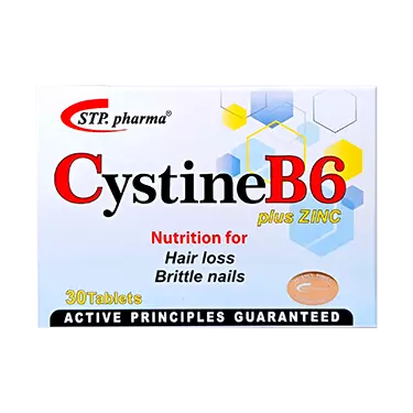 قرص سیستین ب6 تقویت مو و ناخن 30 عددی اس تی پی فارما